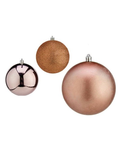 Weihnachtskugeln Rot Ø 10 cm (6 Stück) aus Robustem Kunststoff
