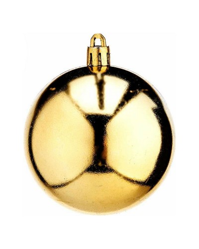 Palle di Natale Dorate in PVC - Confezione da 12, Diametro 7 cm - Decorazioni per Albero
