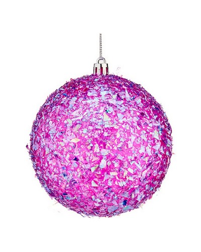 Purple Christmas Balls 6 pcs, Ø 10 cm - Christmas Tree Decoration

