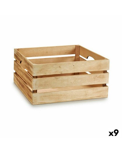 Dekorative Box Braun Holz 40,5 x 20 x 30,5 cm (9 Stück)