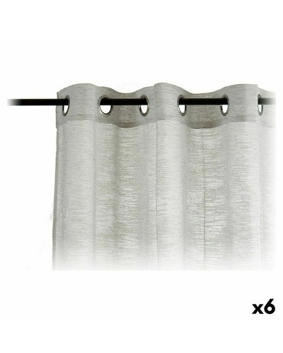 Tende Grigie Outsunny da 140 x 260 cm (Set da 6) per Finestre, Porte e Decorazioni