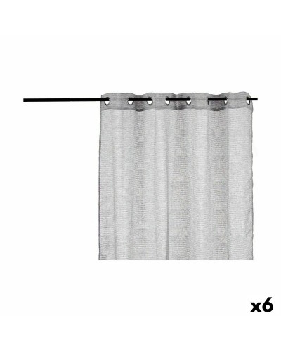 Light Grey Curtain 140x260 cm, Set of 6
