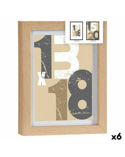 Marcos de Fotos de Madera y Cristal 18x23 cm (6 Unidades)

