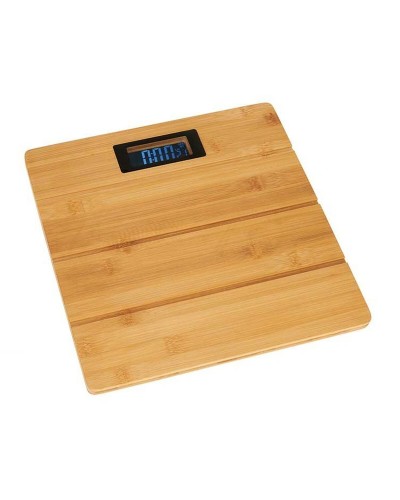 Báscula de Baño Digital Berilo - Marrón Bambú (150 kg)
