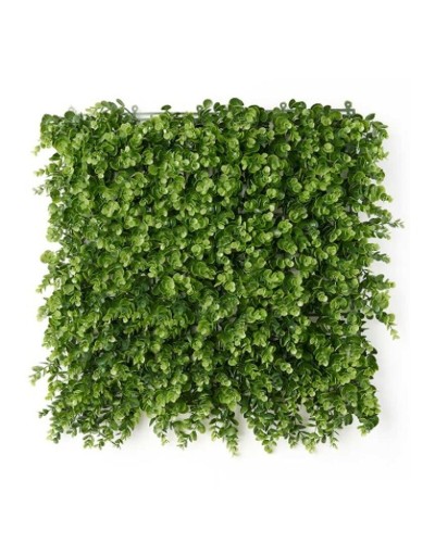 Künstliche Blätter 50x50 cm für vertikalen Garten aus Kunststoff, leuchtendes Grün
