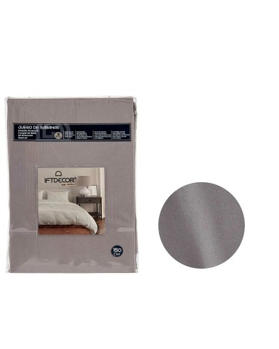 Set beddengoed Donker grijs Bed van 150 3 Onderdelen