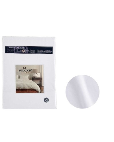 Set beddengoed Wit Bed van 90 3 Onderdelen