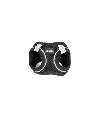 Gloria Trek Star Arnés Ajustable para Perros Talla L, Negro (33,4-35 cm Cuello, 51-52 cm Pecho)
