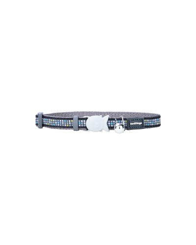 Red Dingo Modern on Cool Cat Collar - Grey (20-32 cm)
