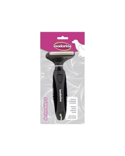 Inodorina Premium Brush | For Dogs | Black Coat | Short Hair | Removes Knots and Dirt
