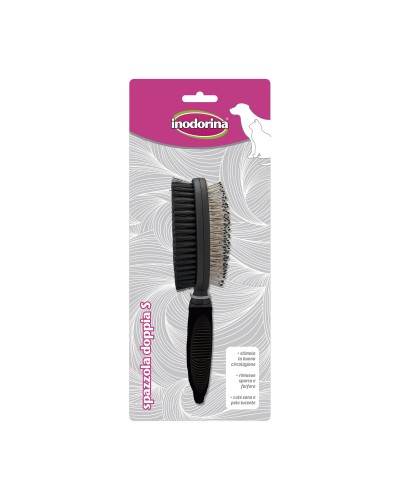 Dog Deodorizing Brush | Odor Remover | Soft Bristles | Comb | Black
