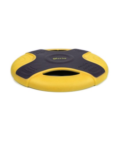 Frisbee Gloria TPR Amarillo 25 cm: Duradero y Perfecto para Actividades al Aire Libre.
