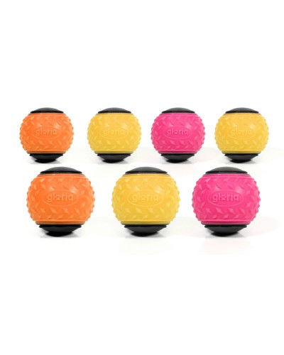 Gloria 24 jouets pour chiens en caoutchouc thermoplastique multicolore.
