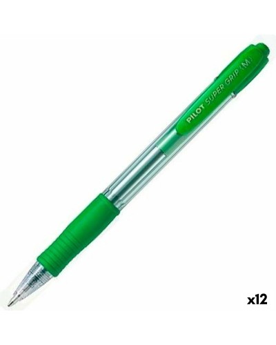 Pen Pilot Supergrip Groen 0,4 mm (12 Stuks)