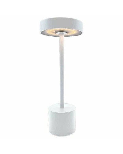 Lumisky Roby White aluminum table lamp, modern lighting
