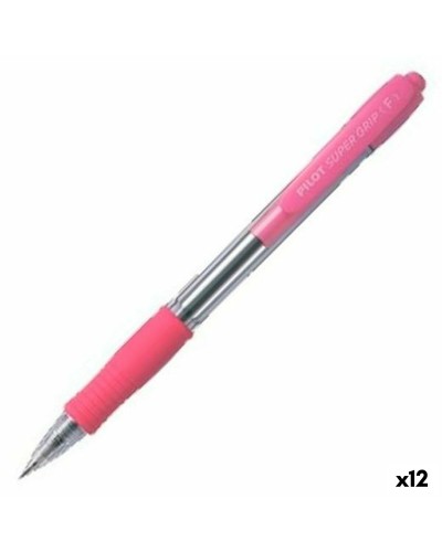 Pen Pilot Supergrip Roze 0,4 mm (12 Stuks)