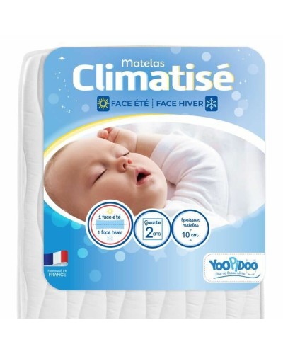 Materasso per Culla YOOPIDOO Air-Conditioned, 60 x 120 cm, Confortevole e Traspirante