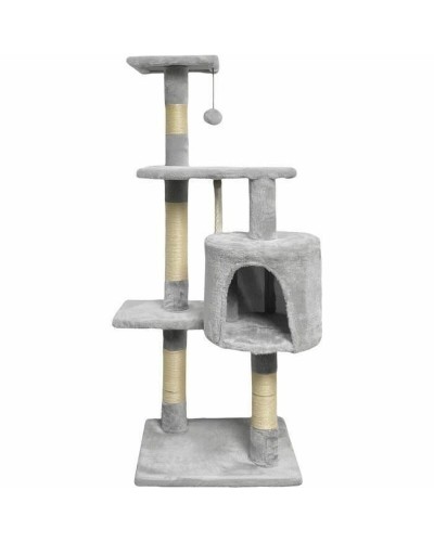 Kratzbaum Paloma Tree für Katzen: Sisal, Holz und Baumwolle Grau
