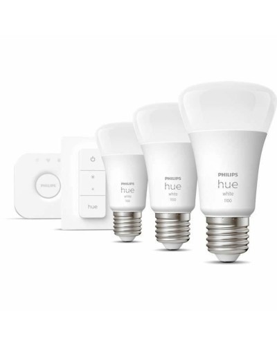 Philips Starter Kit LED Bulbs E27 9.5 W, White F (3 Units)

