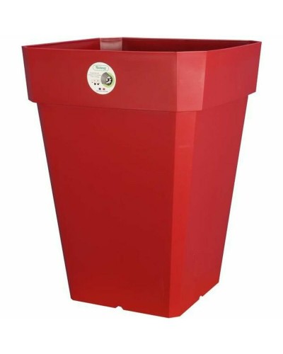 Riviera Pflanztopf Rot Quadratisch | 49 x 49 x 50 cm
