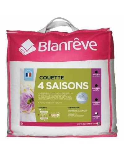 Couette Blanreve 240x260 cm, Blanc, Piquée, 300 g/m²
