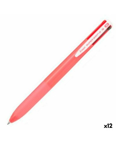 Penna Pilot Supergrip G4 Rosa Chiaro, Punta 0,4 mm (Confezione da 12)