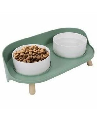MPETS Altitude Dog Bowl, 50 ml, Stainless Steel, Double
