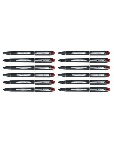 Liquid ink ballpoint pen Uni-Ball Rollerball Jestsream SX-210 Röd 12 antal