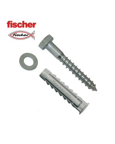 Vis et écrous Fischer 10 x 80 mm pour une fixation sécurisée.
