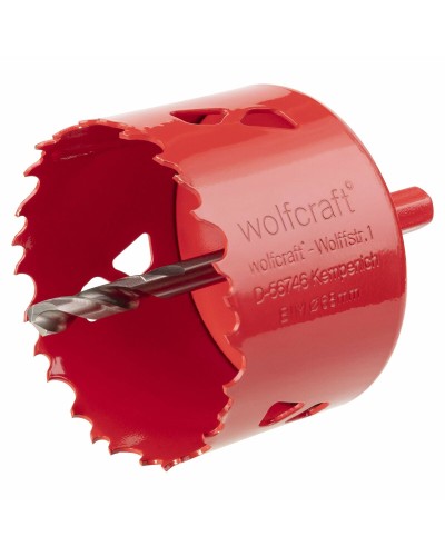 Wolfcraft 68 mm hole saw for precise and clean holes
