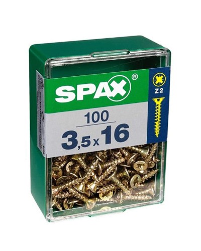 SPAX Yellox Wood Screws | Flat Head | 2 x 10 mm | 150 Pieces
