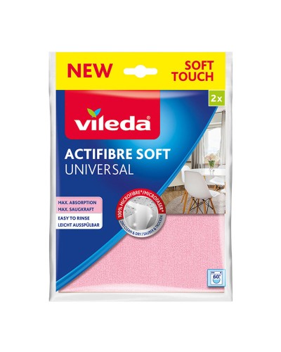 Tücher Vileda Actifibre Soft 171813 2,72 x 2 x 56 x 2 cm (2 Stück)