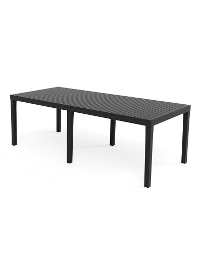 Eettafel IPAE Progarden Indo ind012an Uitschuifbaar Antraciet 220 x 90 x 72 cm