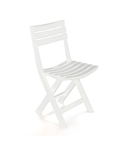 Reposapiés Plegable Progarden Birki - Blanco 44 x 41 x 78 cm
