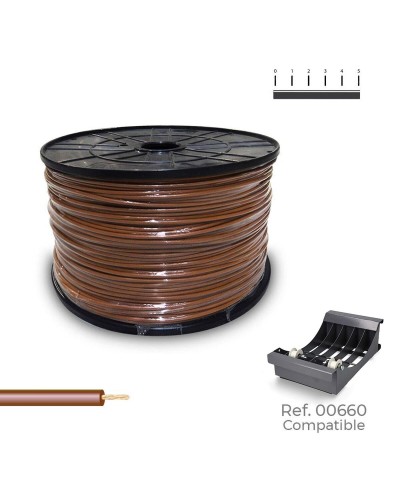 Câble Électrique Unipolaire Sediles Marron 400m H07Z1-K Bobiné
