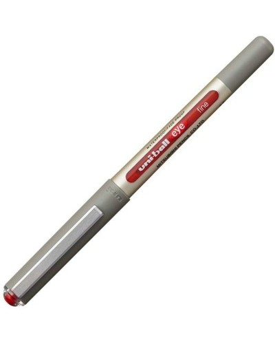 Stylo Roller encre Uni-Ball Fine UB-157, Rouge, Pointe 0,7 mm, Boîte de 12
