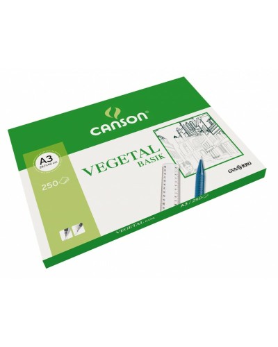 Canson Basik Papier Calque 90g/m² A3 - 250 Feuilles Dessin et Esquisse
