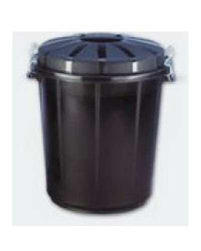 Sac poubelle Denox 70 litres en plastique résistant, noir
