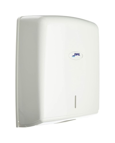 Dispenser per Carta Igienica Jofel | Bianco ABS | Montaggio a Parete | 13 x 27 x 36 cm