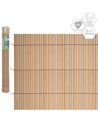 Gartenzaun Braun PVC 1 x 300 x 100 cm