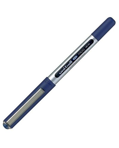 Uni-Ball UB-150 Bolígrafo de Tinta Líquida Micro 0,5 mm Azul Claro, Paquete de 12
