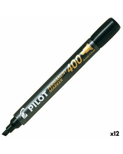 Marqueur permanent Pilot SCA-400 Noir (lot de 12)
