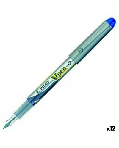 Täytekynä Pilot V Pen Kalligrafiakynä Kertakäyttöinen Sininen 0,4 mm (12 osaa)
