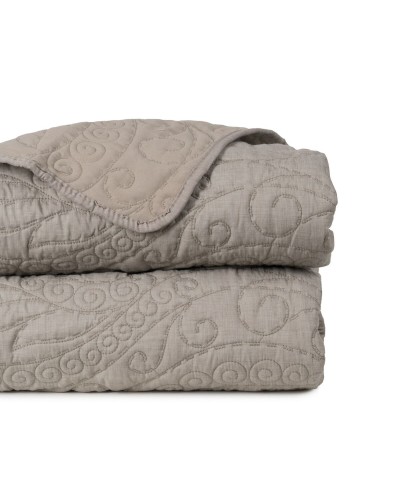 Bedspread (quilt) Taupe 180 x 1 x 260 cm