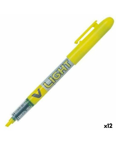 Evidenziatore Pilot V Light Giallo, Set da 12