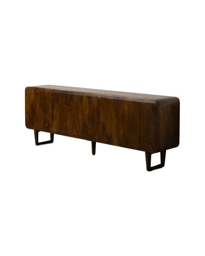 Buffet Marron Noir Bois de manguier 234 x 44 x 86 cm