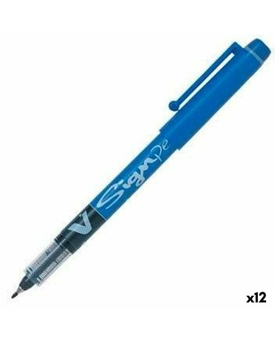 Boligrafo de tinta líquida Pilot V Sign Pen Blauw 0,6 mm (12 Stuks)