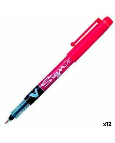 Gelpen Pilot V Sign Pen Rood 0,6 mm (12 Stuks)