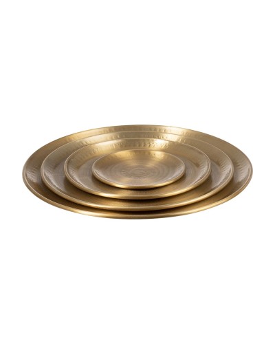 Set van trays Gouden 47,6 x 47,6 x 8,5 cm (4 Stuks)