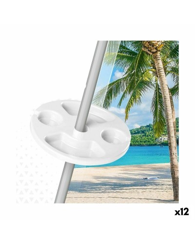 Aktive Tisch Sonnenschirm aus rotem Polypropylen, perfekt für Partys und Buffets (29,5 x 8 x 29,5 cm, 12 Einheiten)
